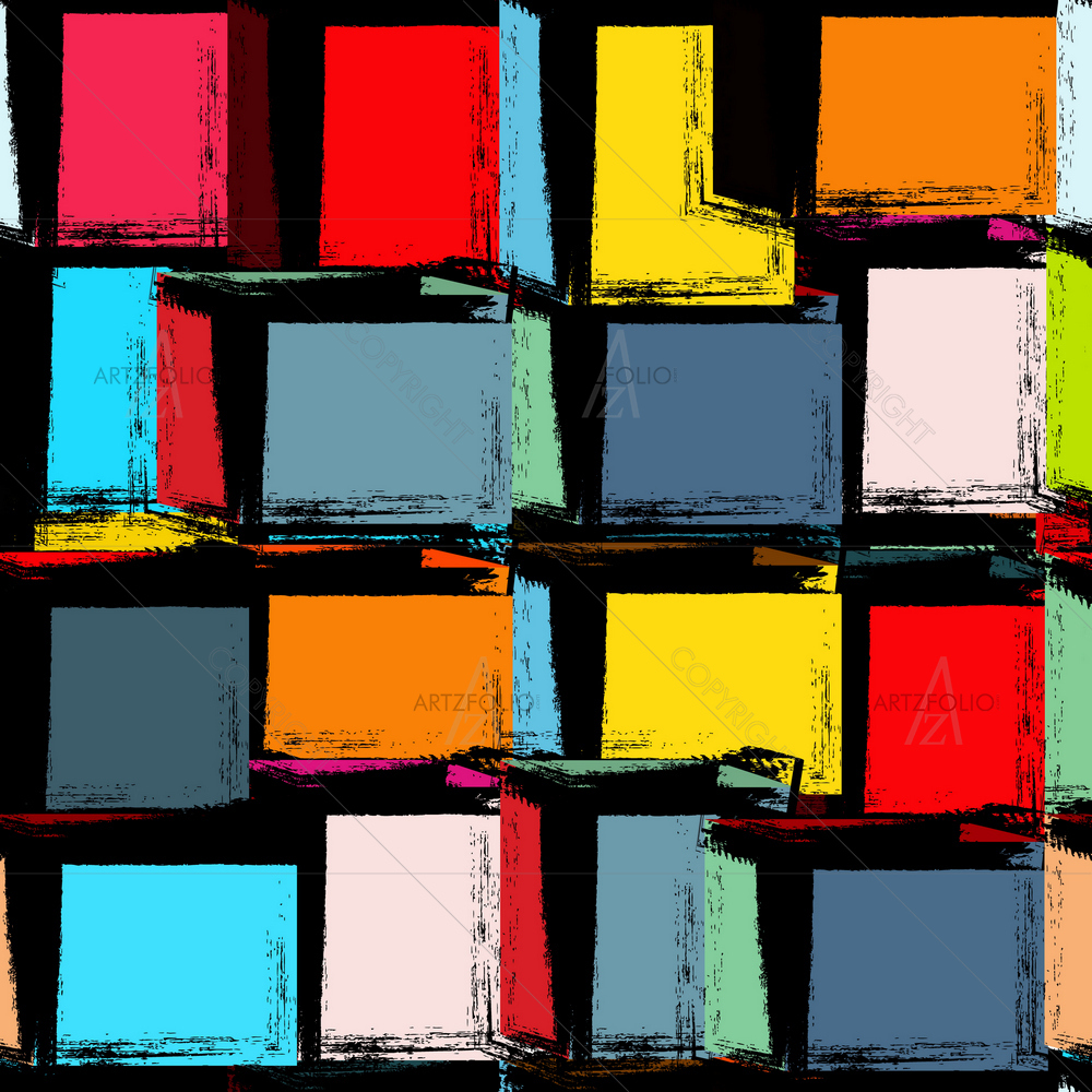 Abstract Geometric Stripes D1 — custom-size art design 5011653