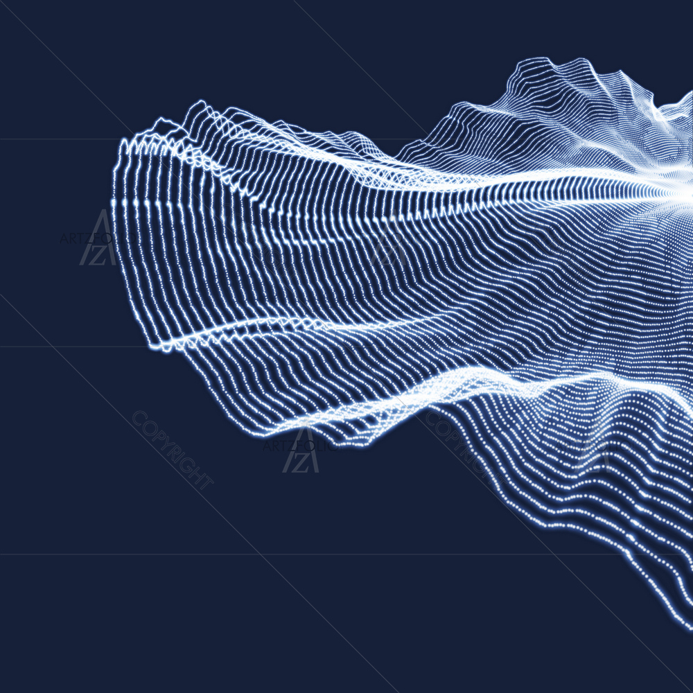 3D Abstract Array D2 — Abstract custom art by ArtzFolio