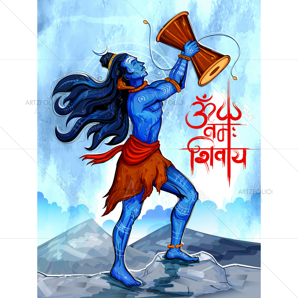 God Shiva with Message D2 — custom-size art design 5011658