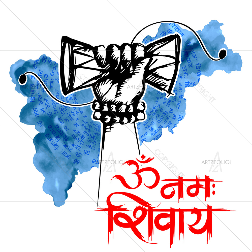 God Shiva with Message D3 — custom-size art design 5011660
