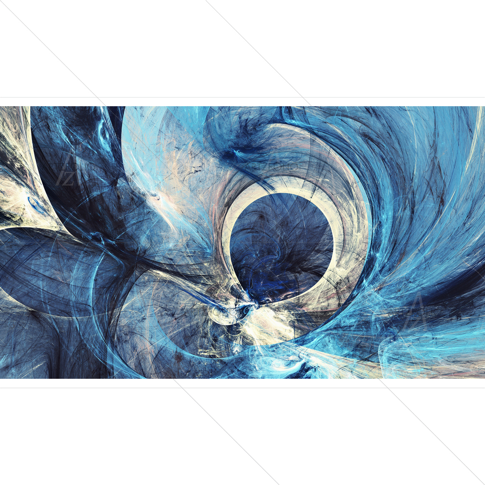 Blue Modern Abstract — custom-size art design 5011664