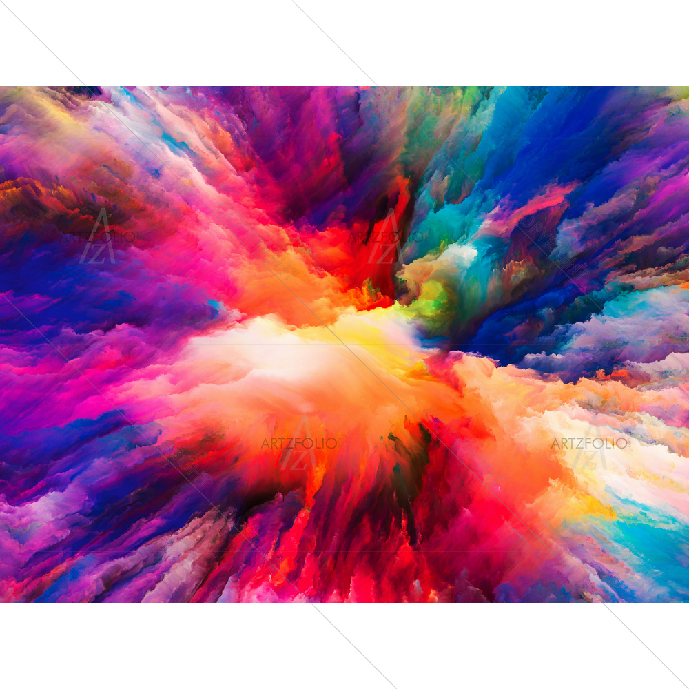 Abstract Fractal Colors — custom-size art design 5011665