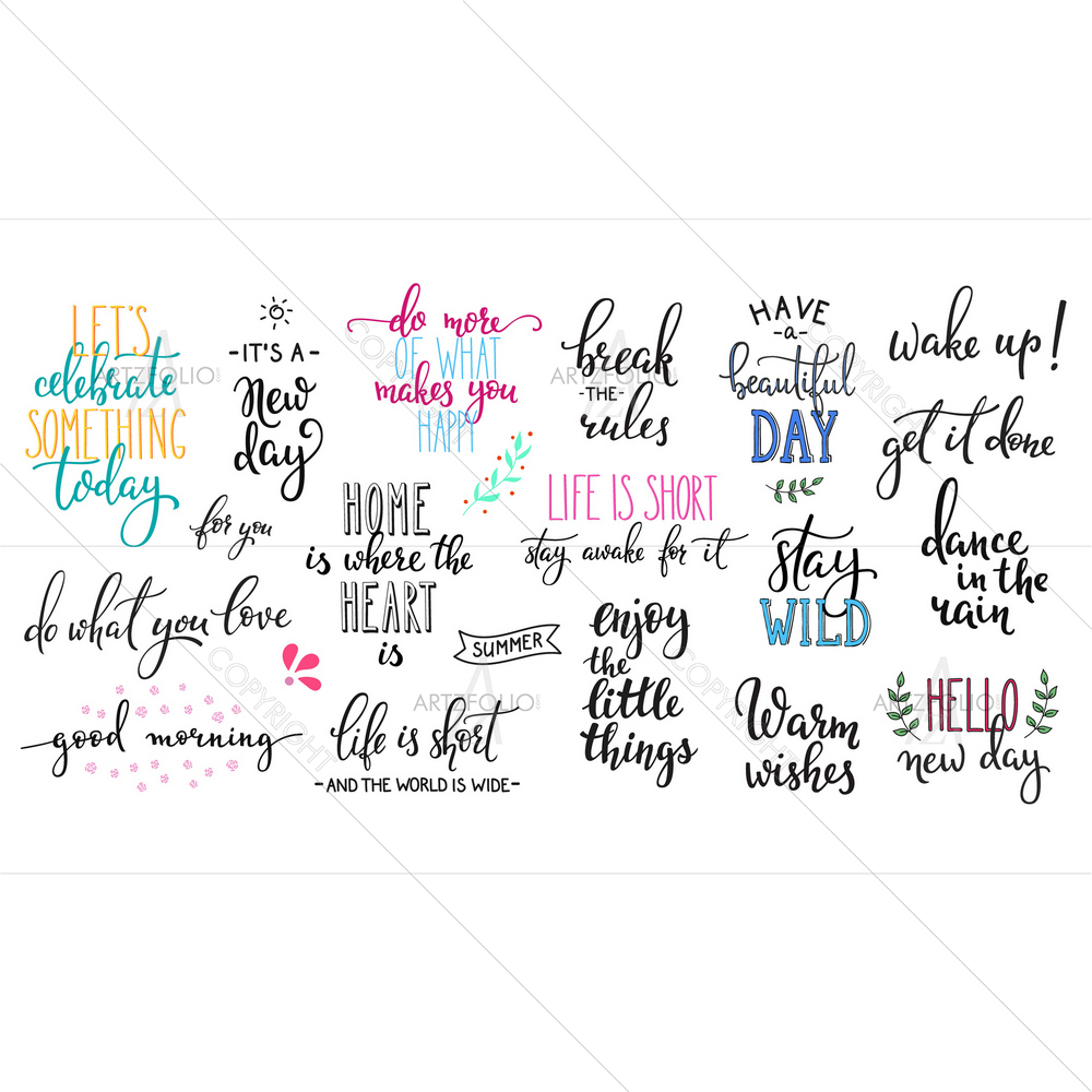 Inspirational Sign Set D1 — custom-size art design 5011670