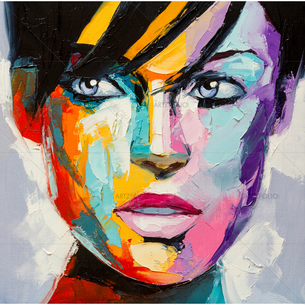 Colorful Emotions Woman — Abstract custom art by ArtzFolio