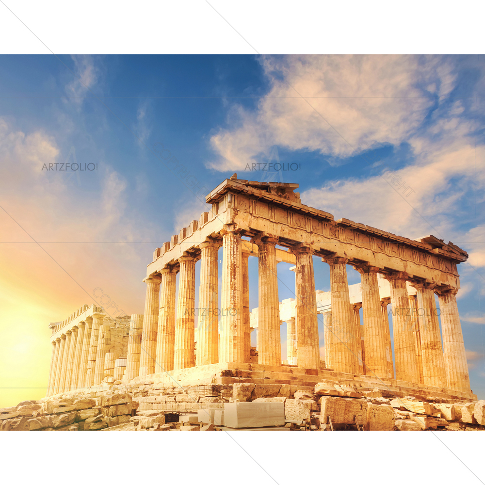 Acropolis in Athens, Greece D1 — Devotional custom art by ArtzFolio