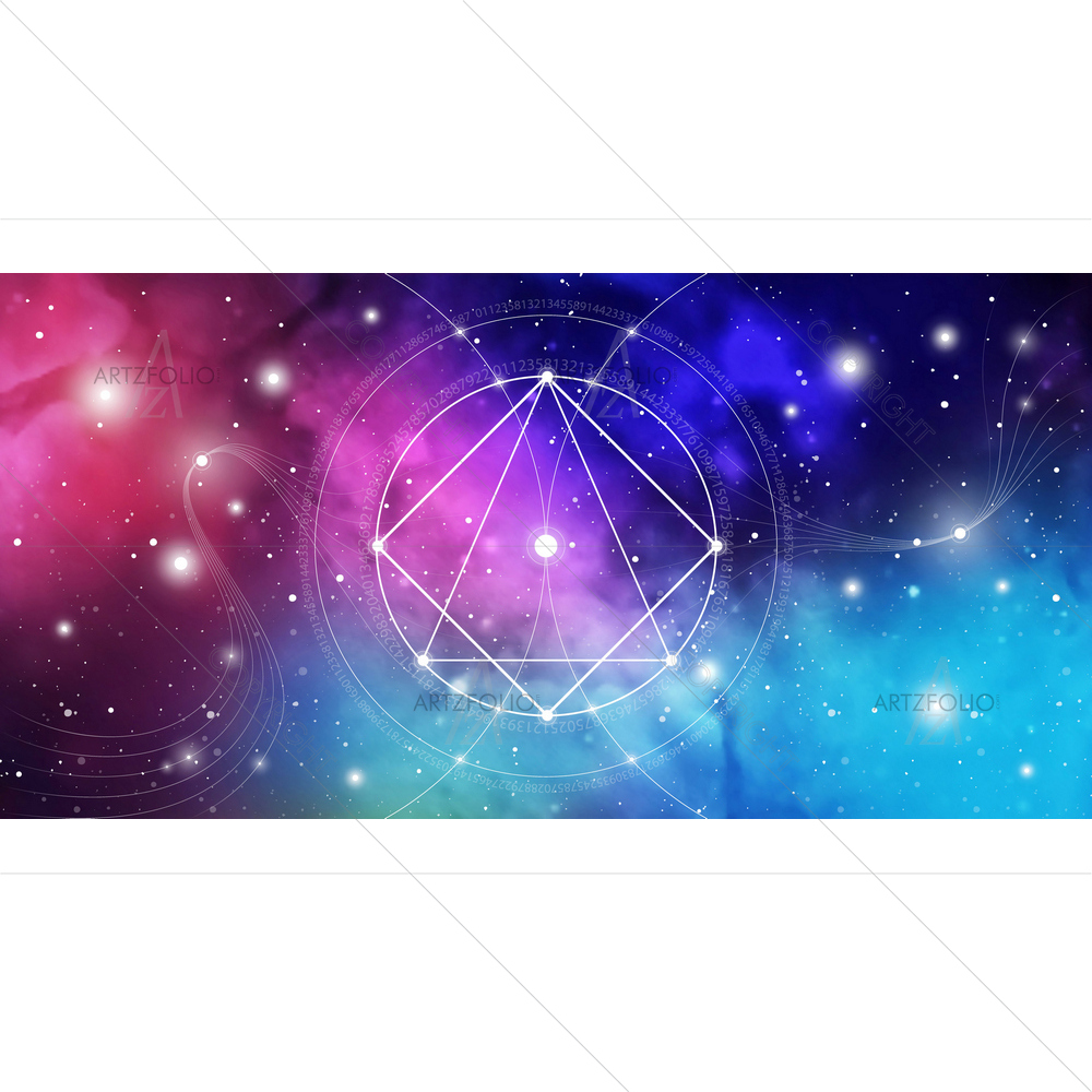 Sacred Geometric Abstract — custom-size art design 5011686