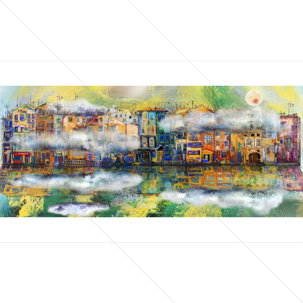 Town Near Green River — Devotional custom art by ArtzFolio