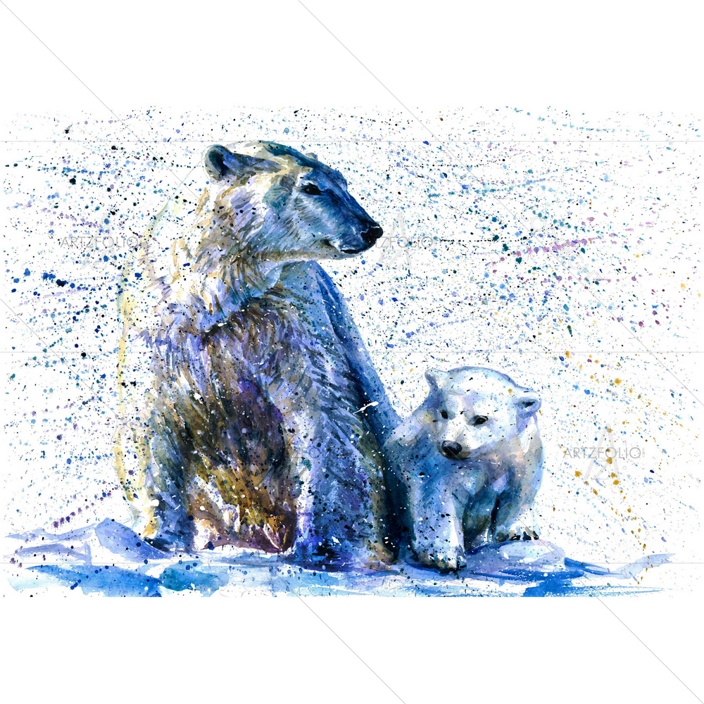 Polar Bear D3 — custom-size art design 5011718