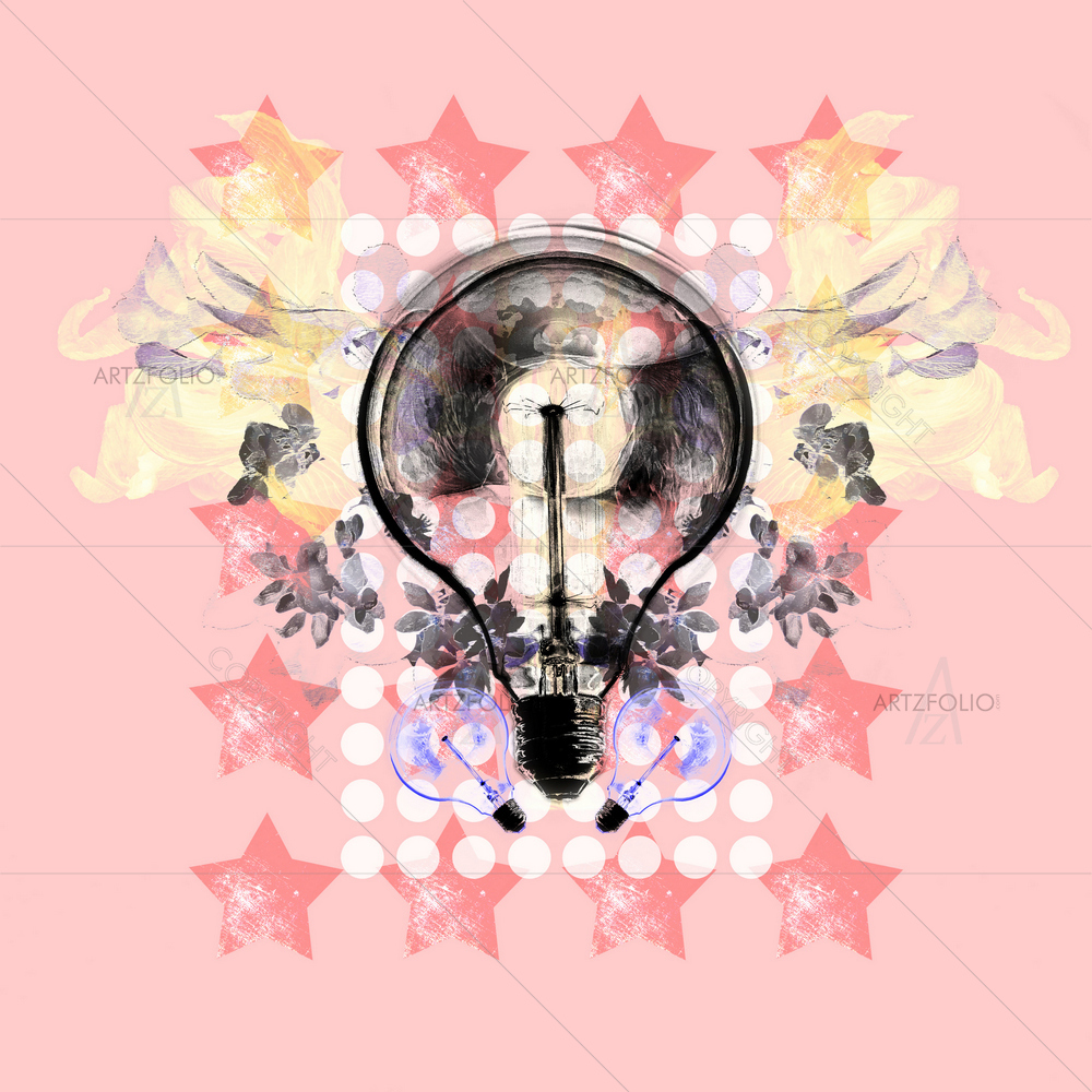 Abstract Light Bulb — Abstract custom art by ArtzFolio