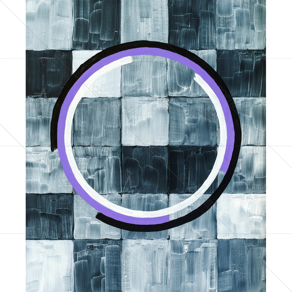 Abstract Concentric Circles D2 — Abstract custom art by ArtzFolio