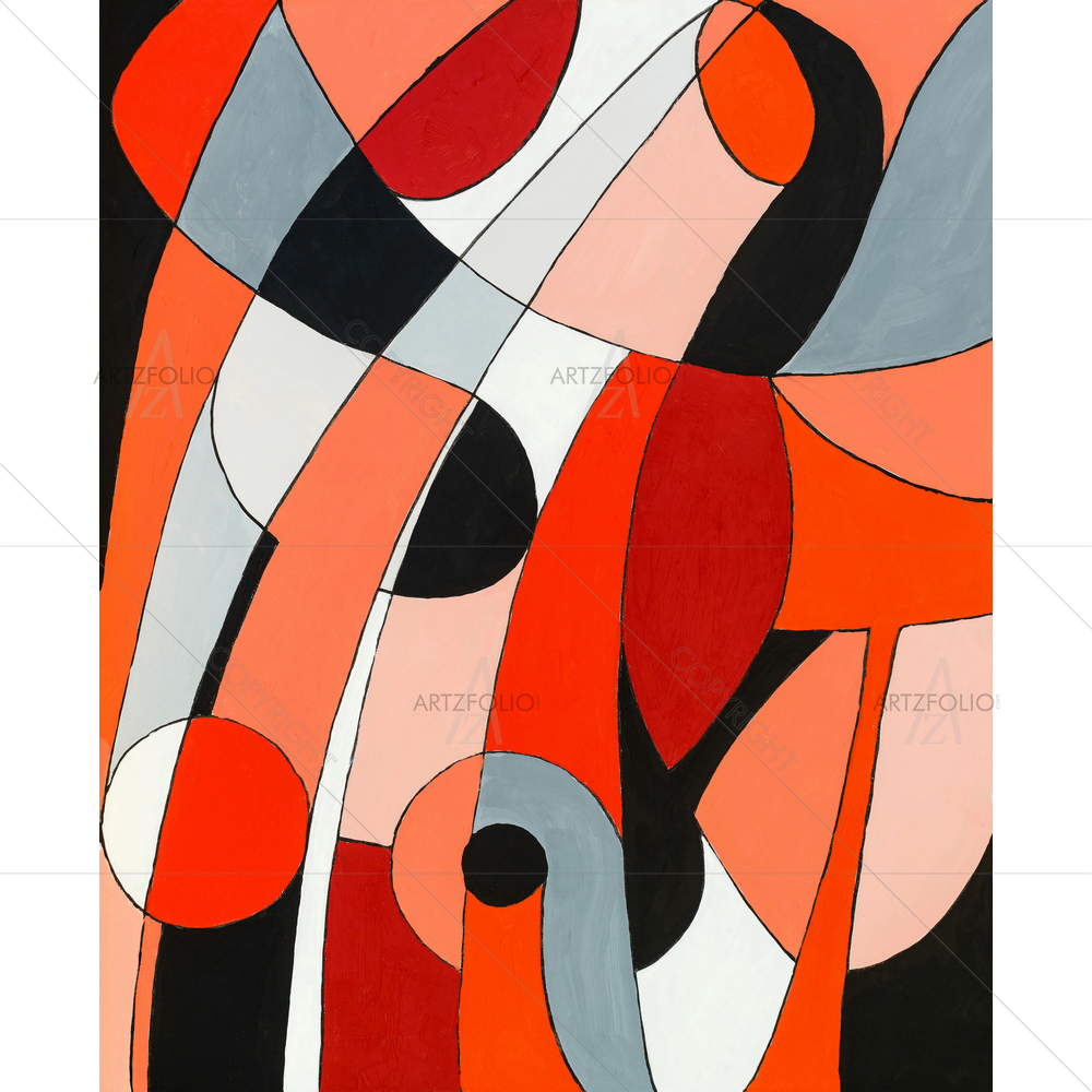 Geometric Abstraction D15 — Abstract custom art by ArtzFolio