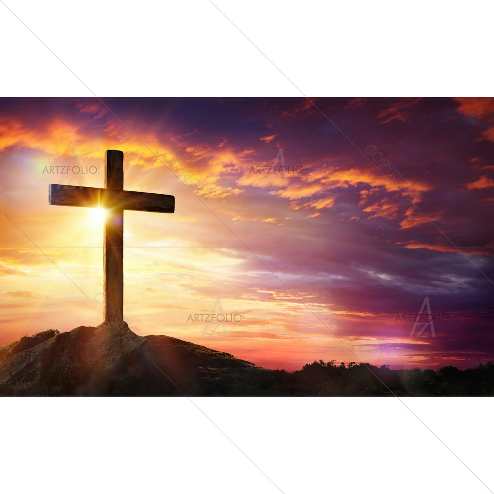 Crucifixion of Jesus Christ D3 — Devotional custom art by ArtzFolio