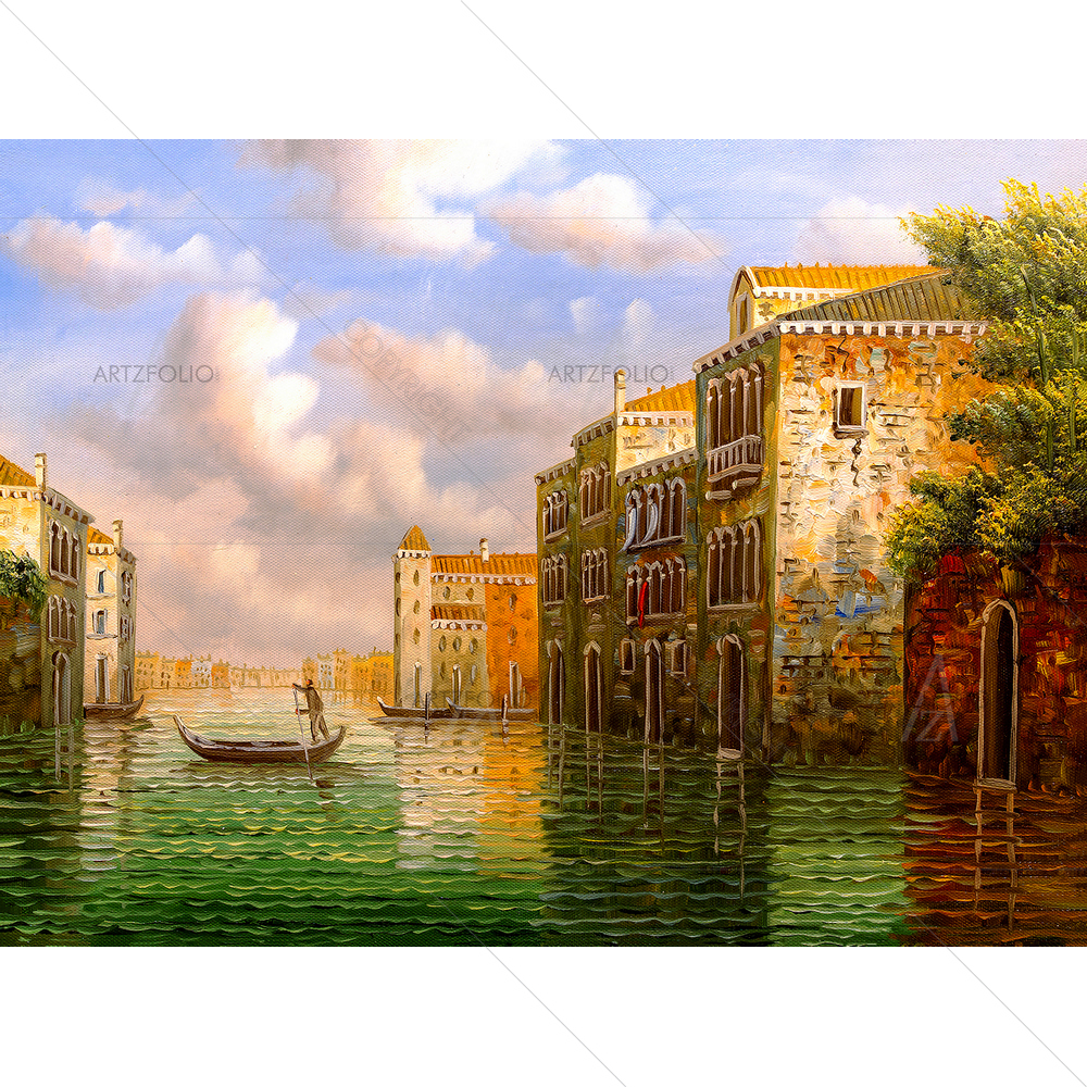 Cityscape of Venice, Italy D6 — Abstract custom art by ArtzFolio