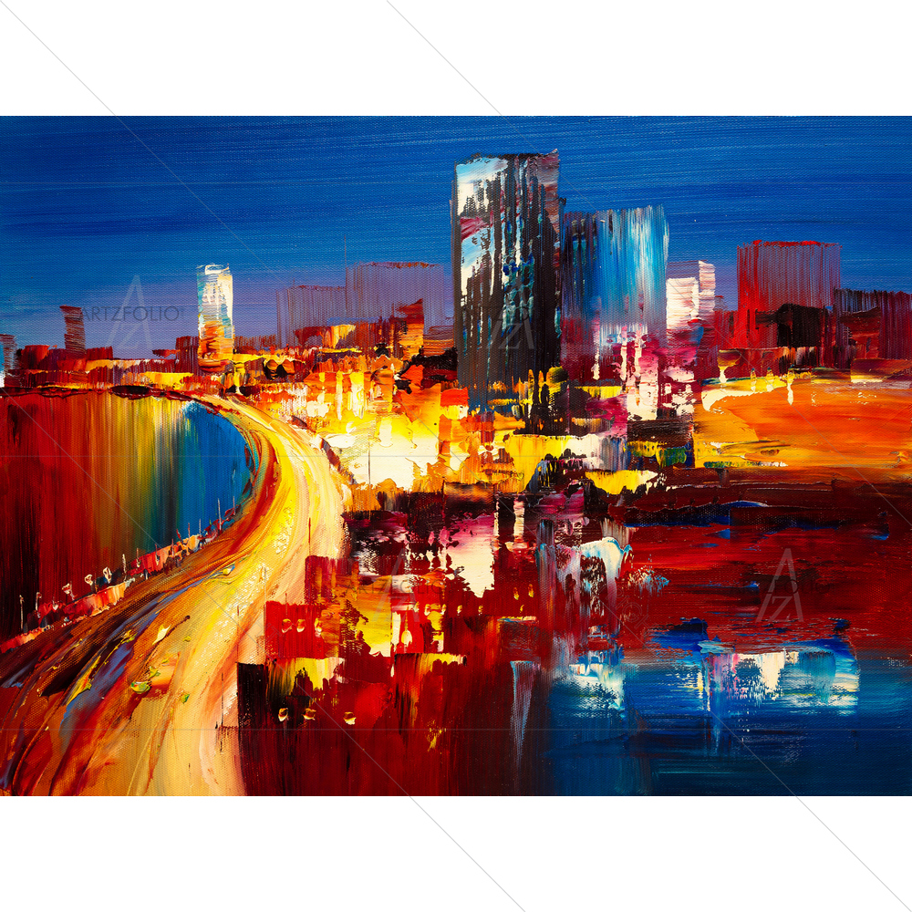 City View of Shanghai — custom-size art design 5011762