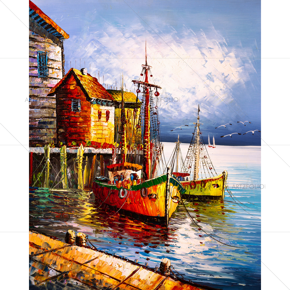 Cityscape of Venice, Italy D7 — custom-size art design 5011765