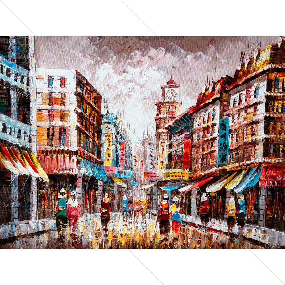 Street View of Hong Kong D2 — custom-size art design 5011771