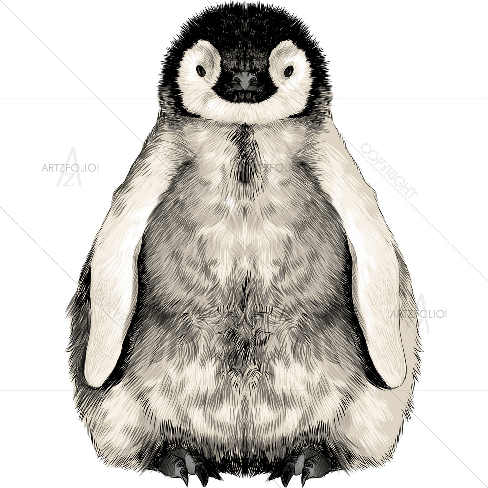 Baby Penguin — custom-size art design 5011788