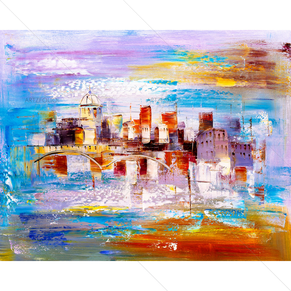 City View of Prague — Abstract custom art by ArtzFolio