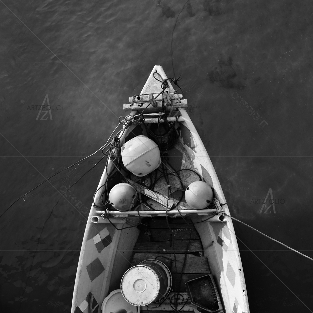 Small Row Boat Floating — custom-size art design 5011794