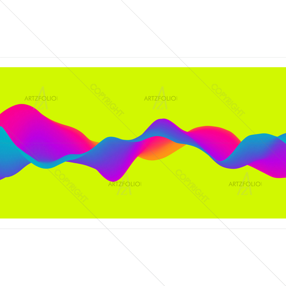 Abstract Waves D2 — custom-size art design 5011796