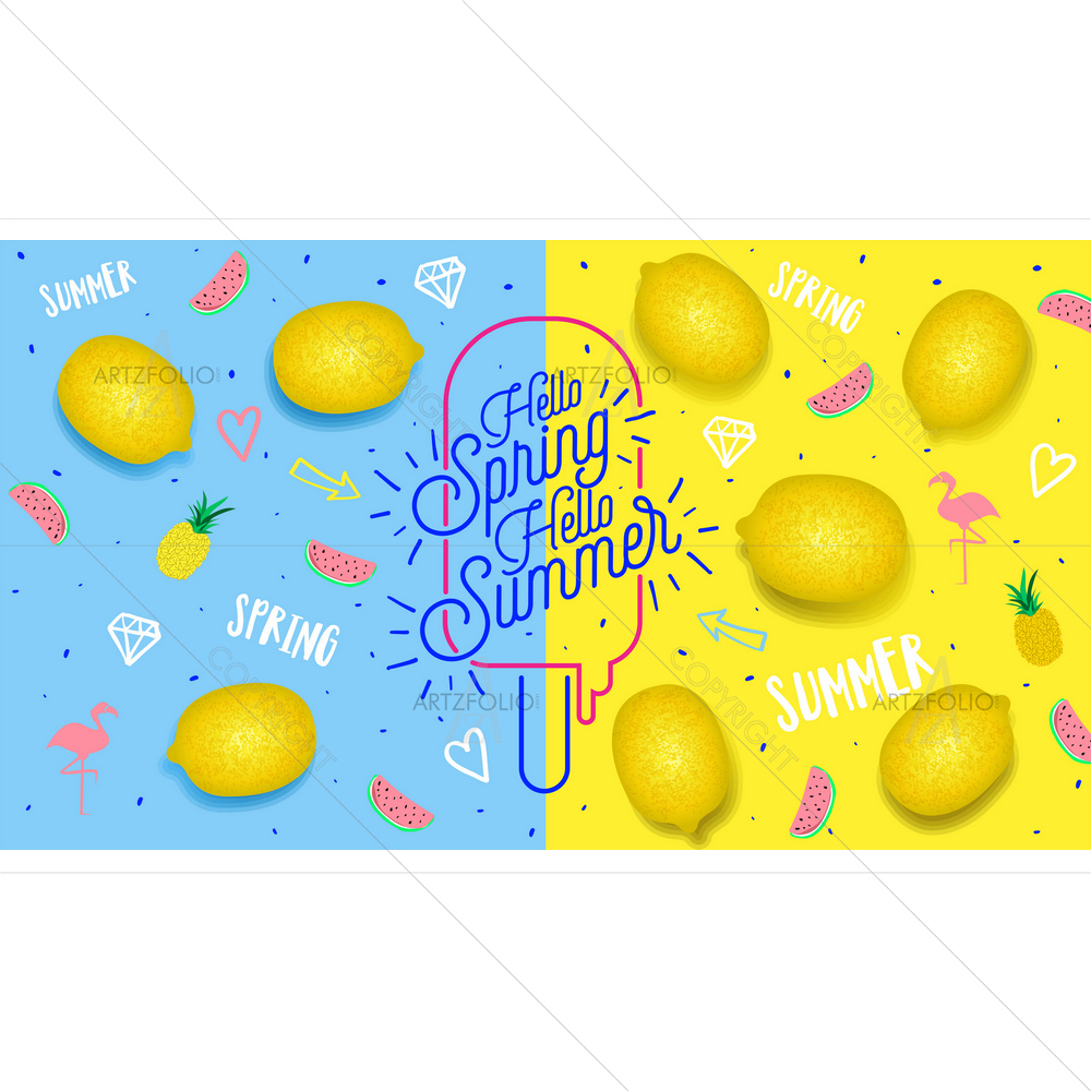 Spring Summer Style — Abstract custom art by ArtzFolio