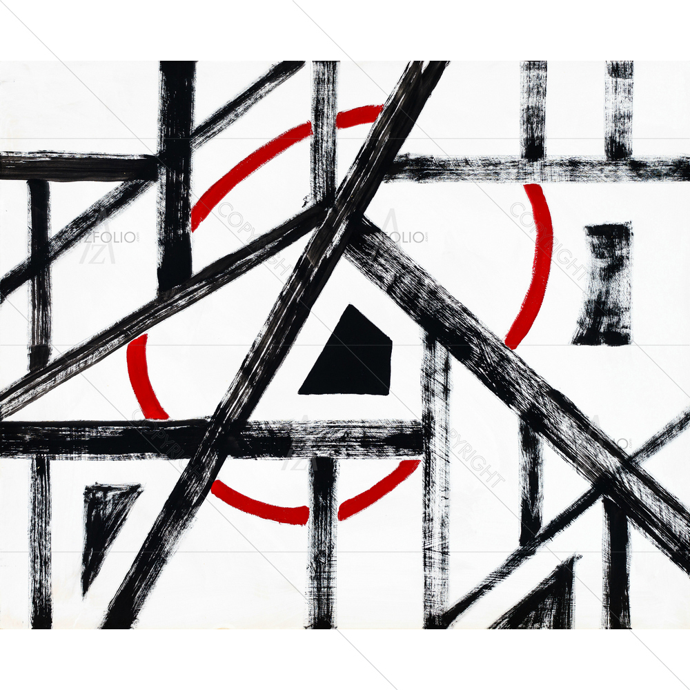 Monochrome Abstract D3 — Abstract custom art by ArtzFolio