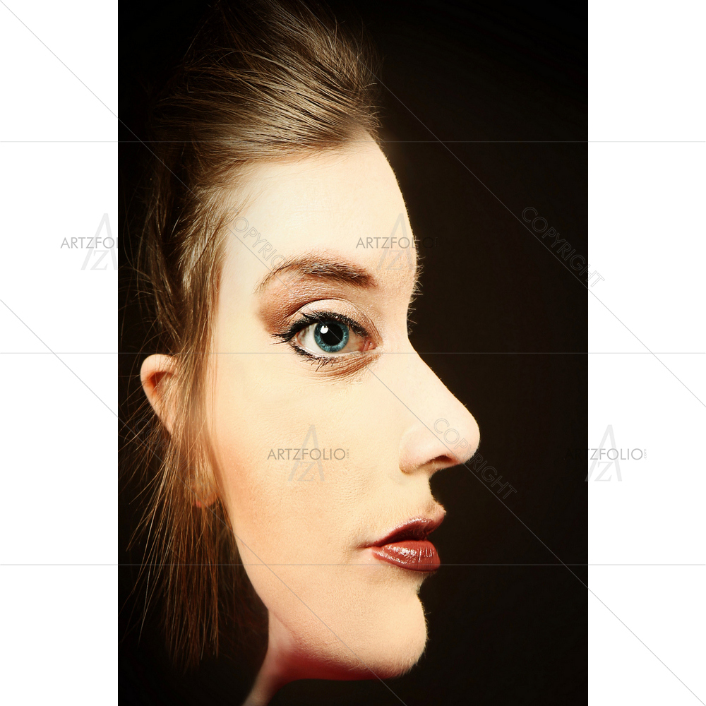 Woman Portrait D22 — Abstract custom art by ArtzFolio