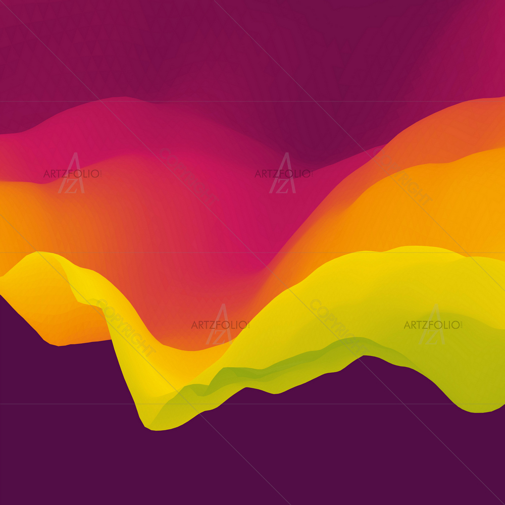 3D Abstract Wavy Pattern D1 — Abstract custom art by ArtzFolio