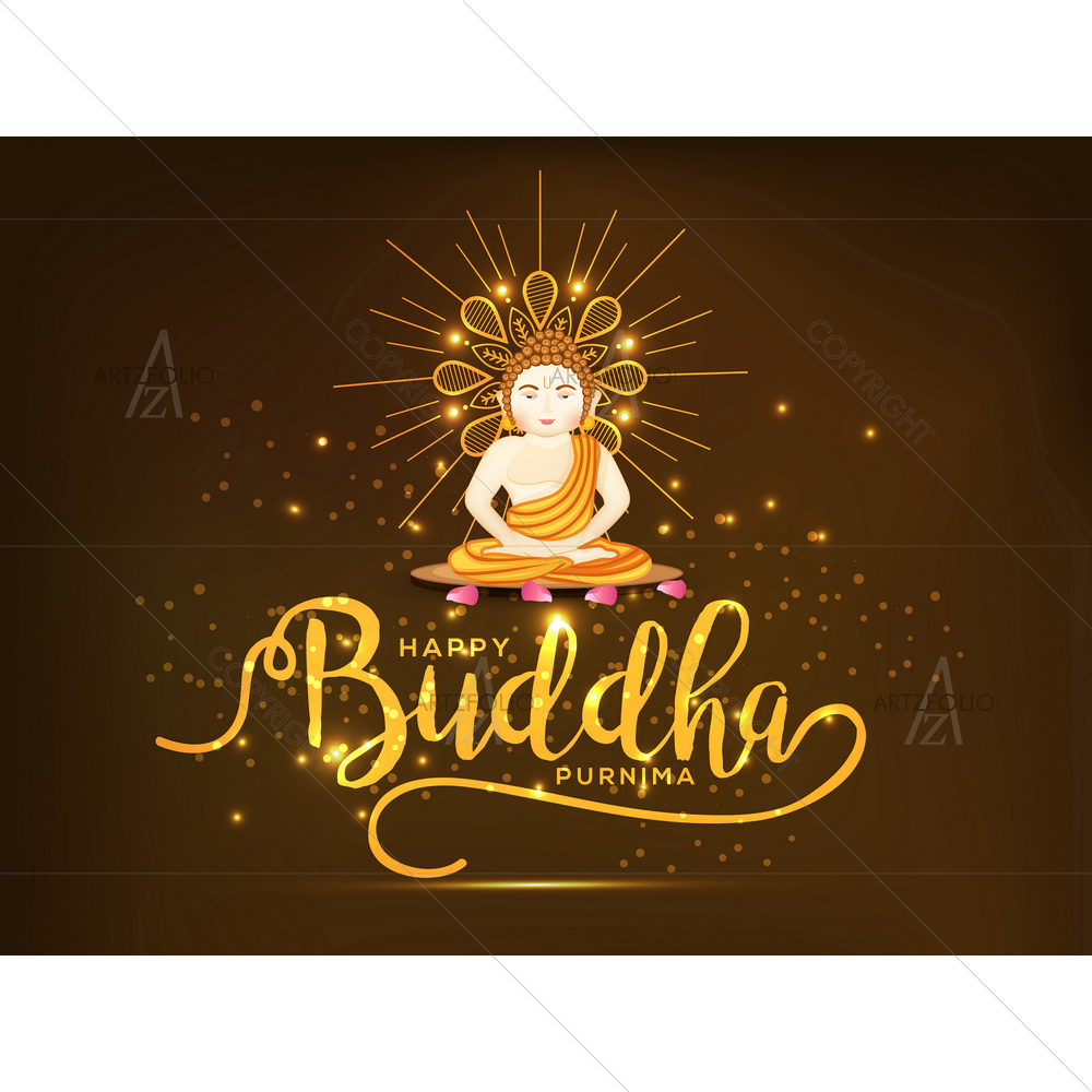 Buddha Purnima — Devotional custom art by ArtzFolio