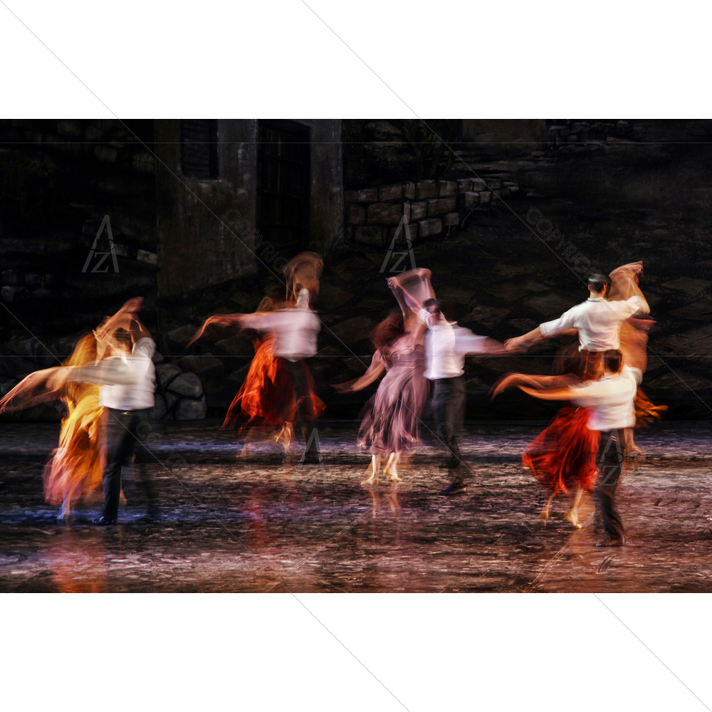 Colorful Ballerinas and Ballets — custom-size art design 5011854