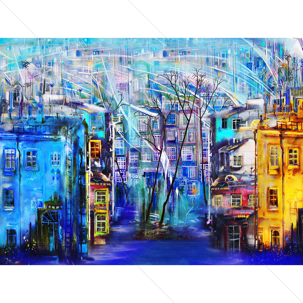 Cityscape D3 — custom-size art design 5011881