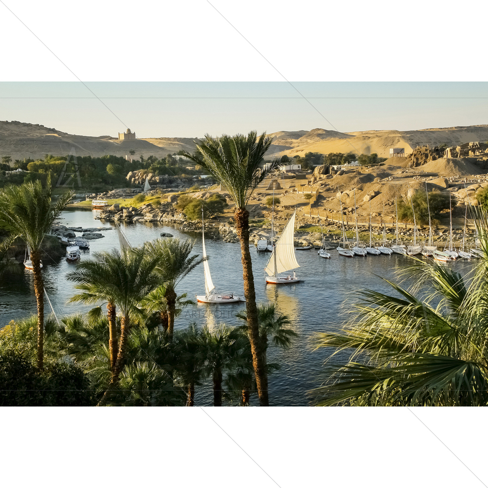 River Nile, Aswan, Egypt — Eygptian custom art by ArtzFolio