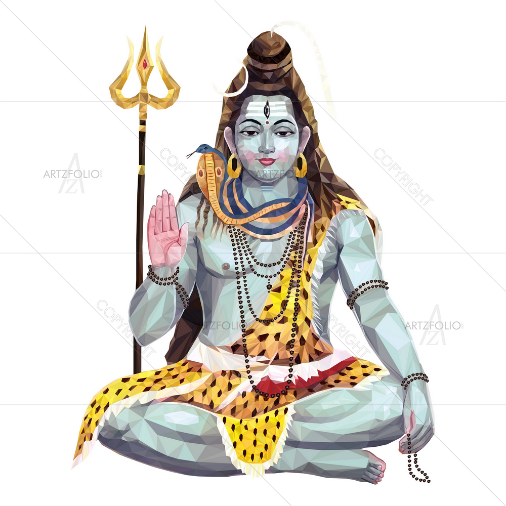 Hindu Lord Shiva D1 — custom-size art design 5011926