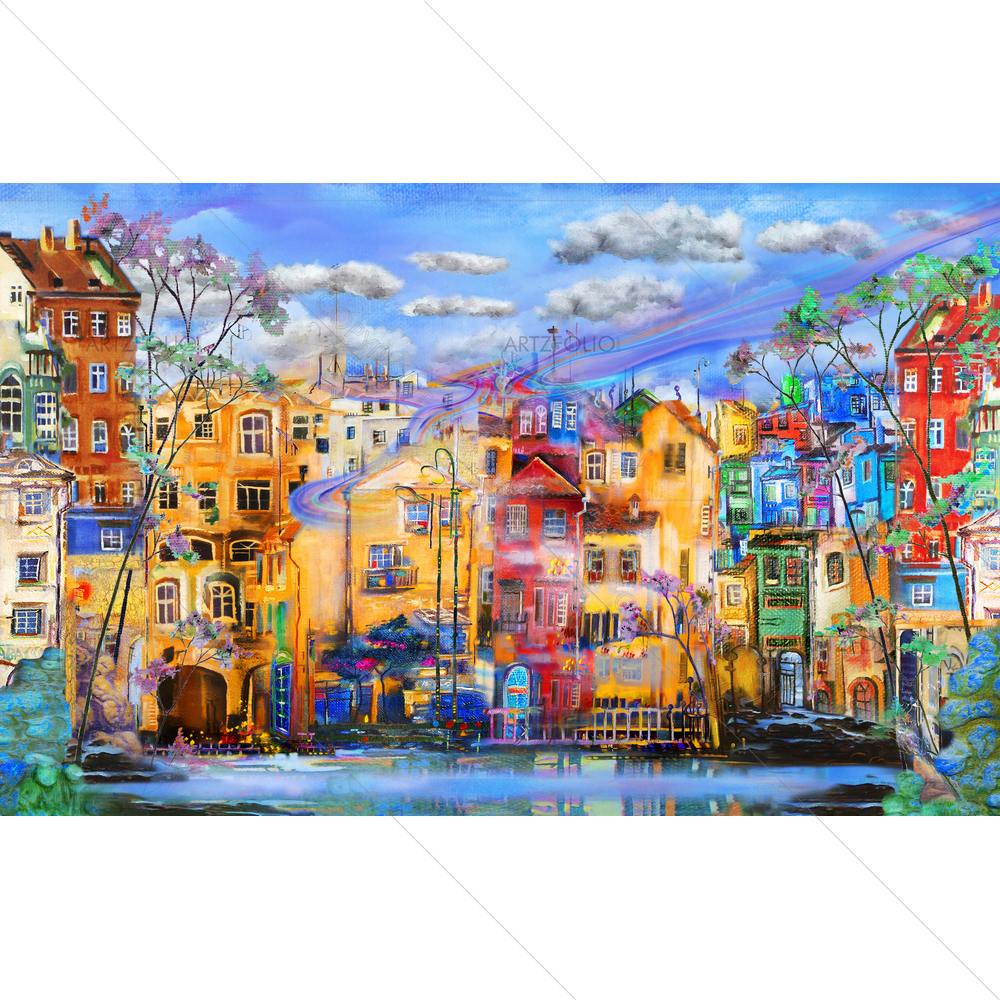 European Town — custom-size art design 5011928