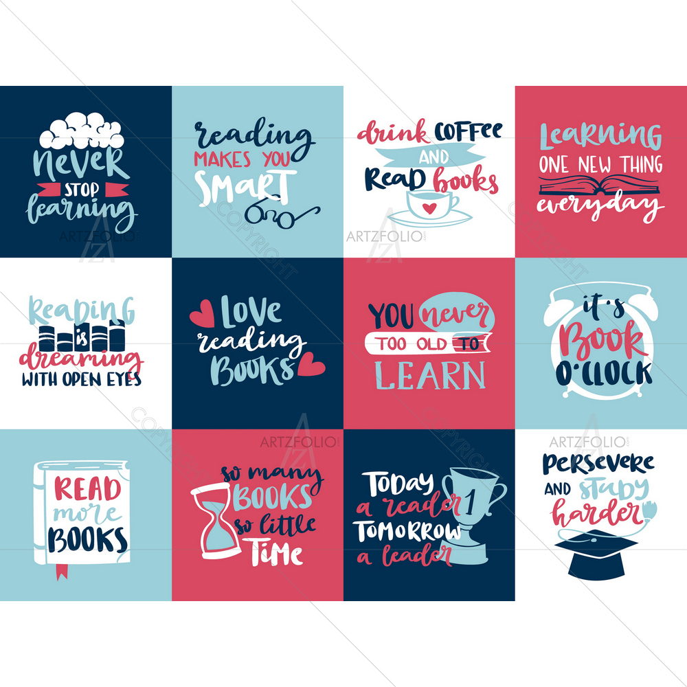 Love Reading Motivation Quote — custom-size art design 5011941
