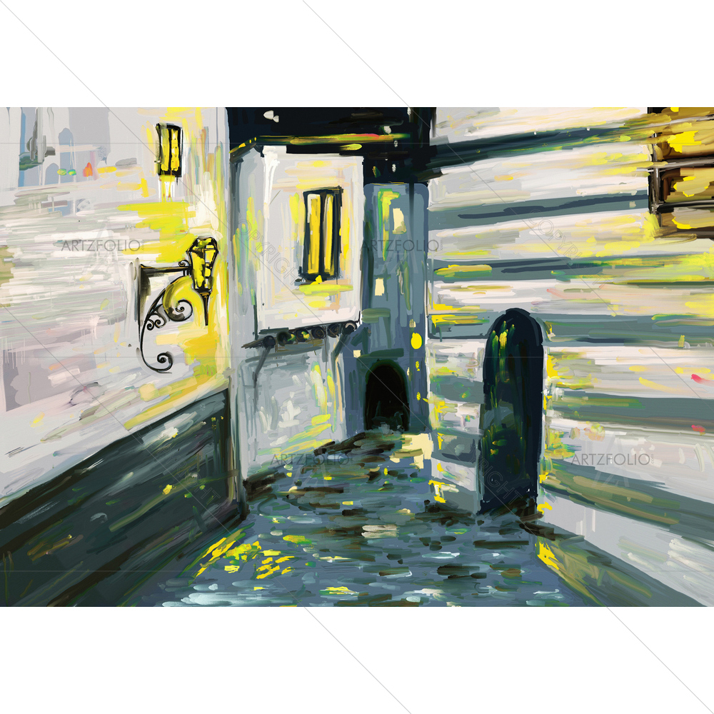 Old City Streets — Devotional custom art by ArtzFolio