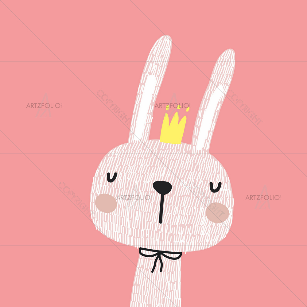Cartoon Bunny D1 — custom-size art design 5011966