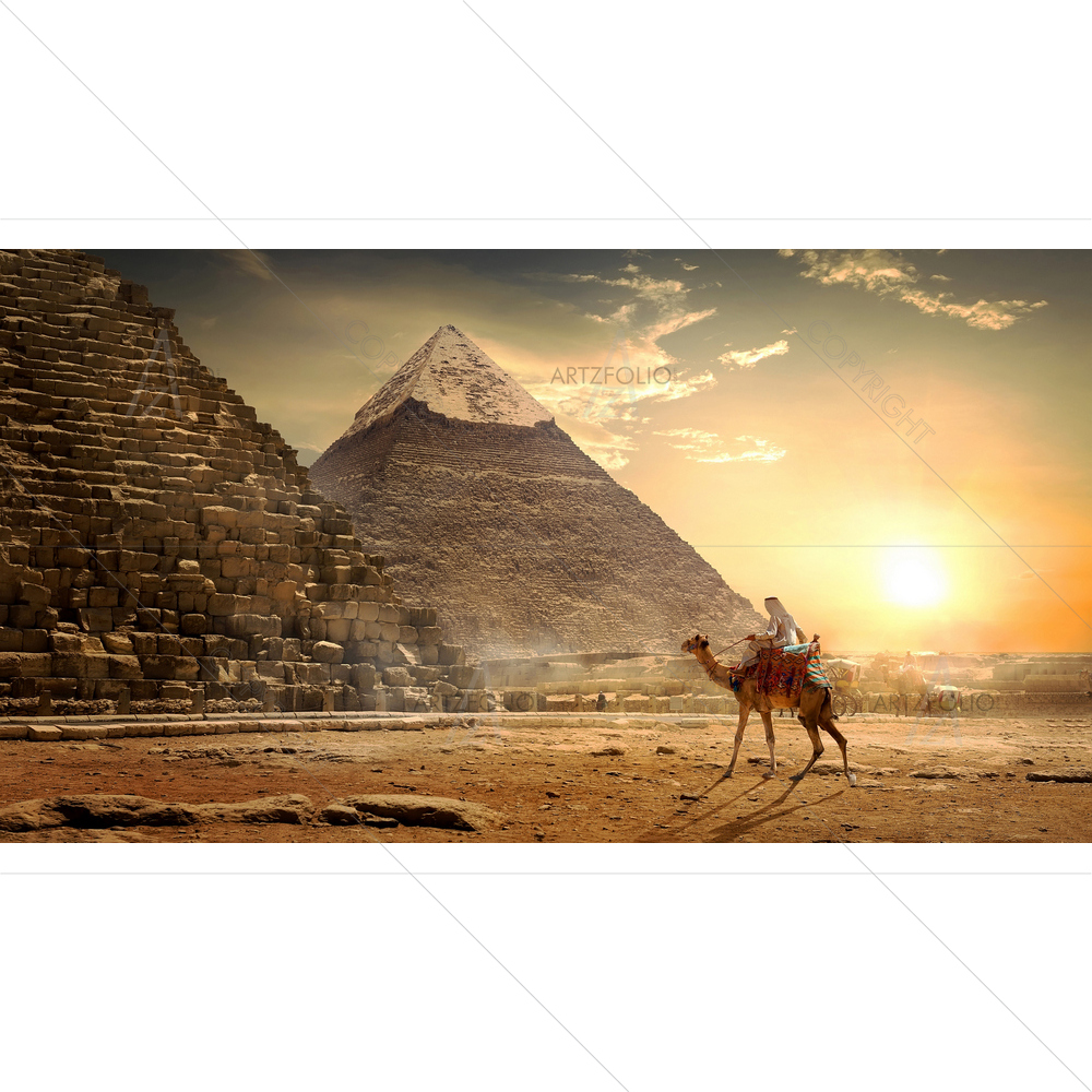 Nomad on Camel, Egyptian Desert — custom-size art design 5011968