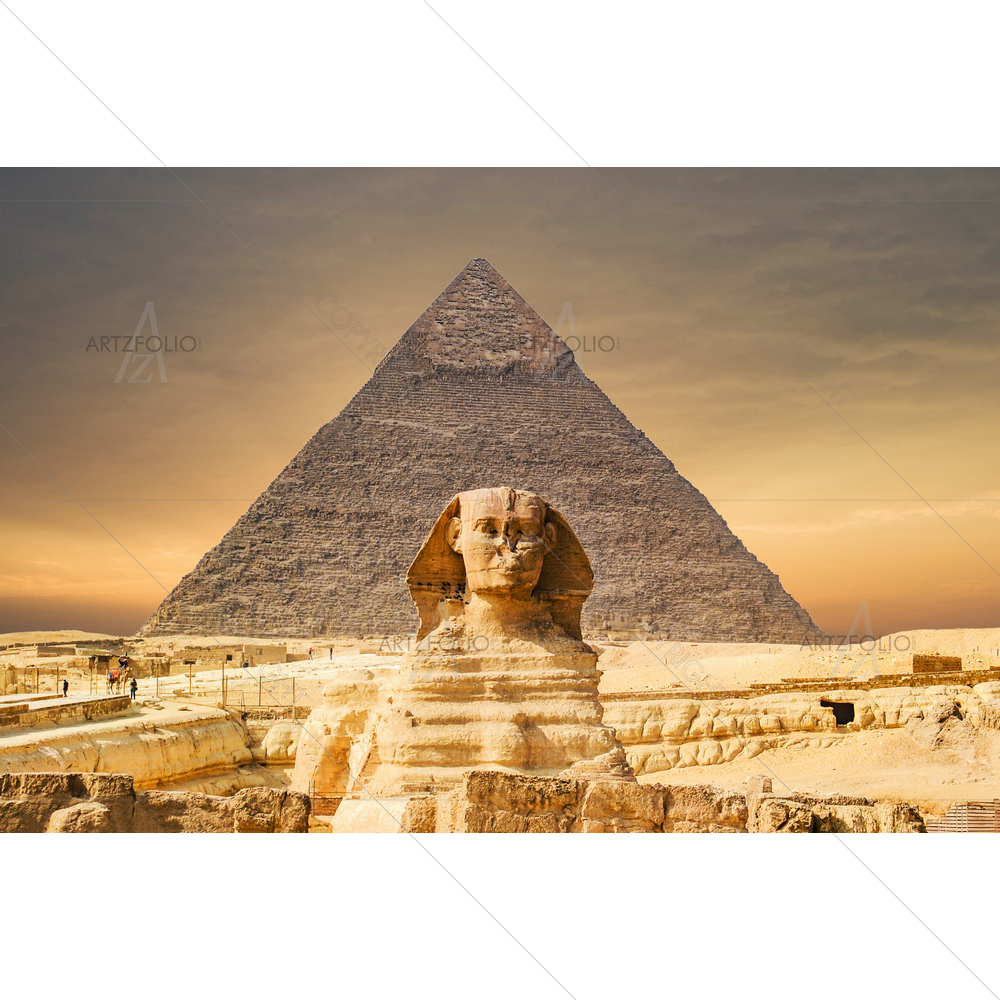 Sphinx and Pyramid — custom-size art design 5011973
