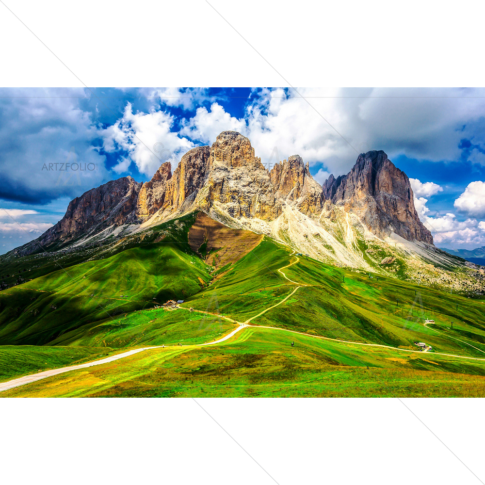 Mountain Range Landscape — Automobiles custom art by ArtzFolio