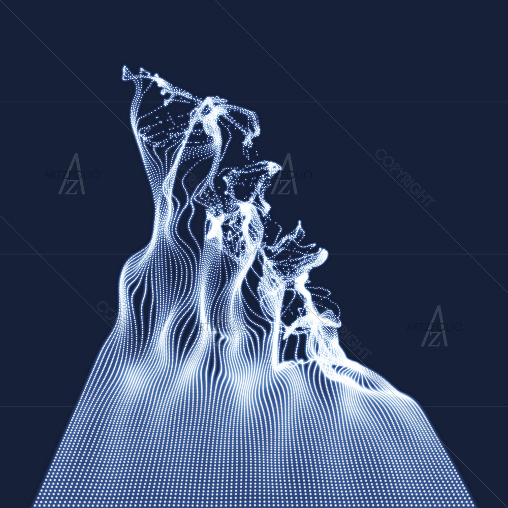 Abstract Water Splash D2 — Abstract custom art by ArtzFolio