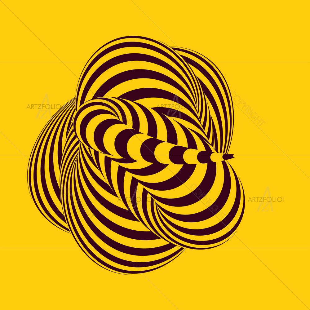 3D Abstract Optical Illusion D1 — Abstract custom art by ArtzFolio