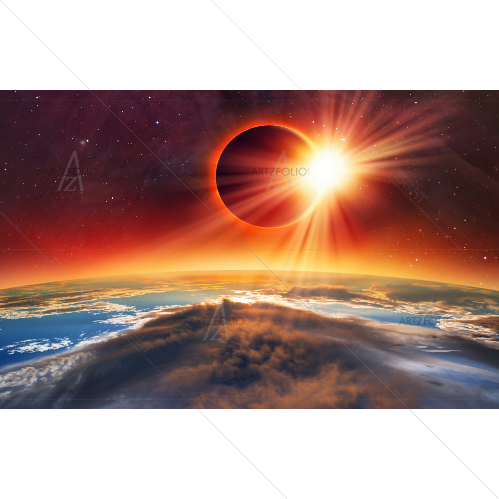 Solar Eclipse, NASA D3 — custom-size art design 5012015