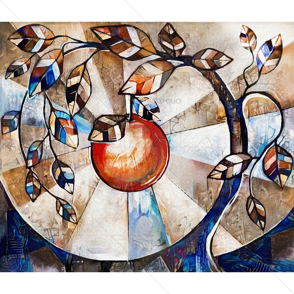 Modern Stylized Tree D2 — Abstract custom art by ArtzFolio