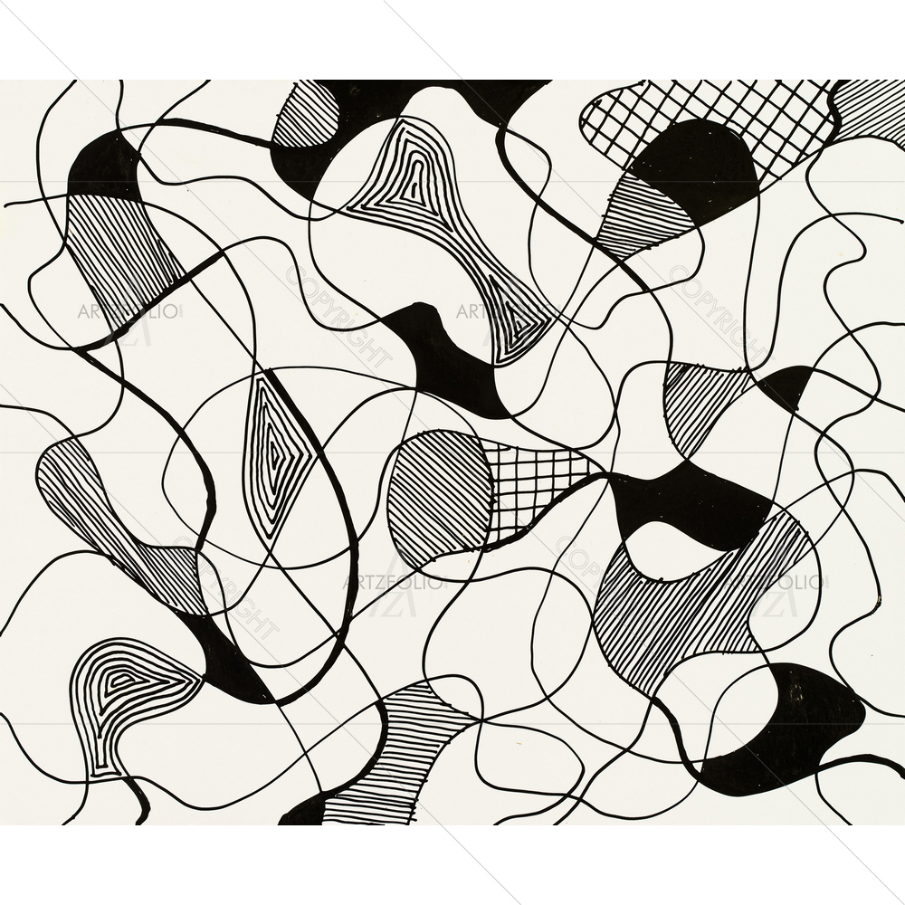 Monochrome Abstract D4 — Abstract custom art by ArtzFolio