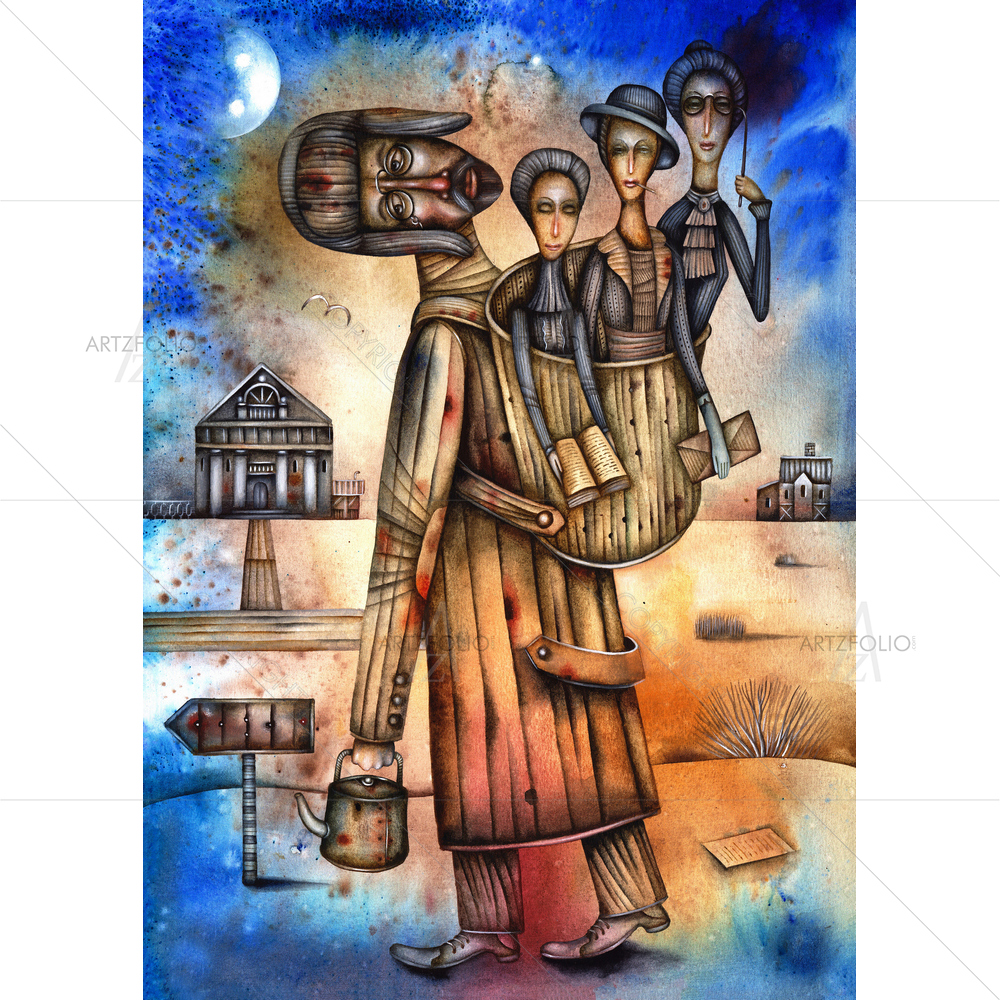 Anton Chekhov, Russian Writer, 1860-1904 D2 — Animated Cartoons custom art by ArtzFolio