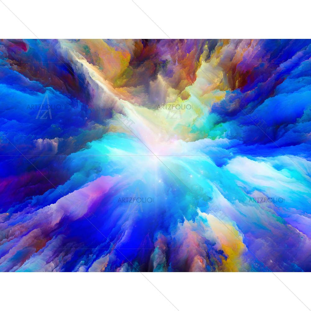 Abstract Color Burst — Abstract custom art by ArtzFolio