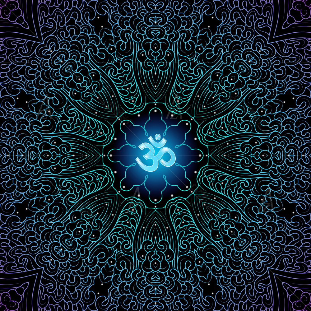 Sacred Symbol Om Mandala — custom-size art design 5012055
