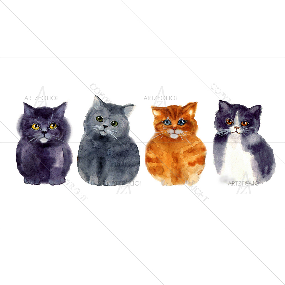 Series of Cats D1 — custom-size art design 5012056