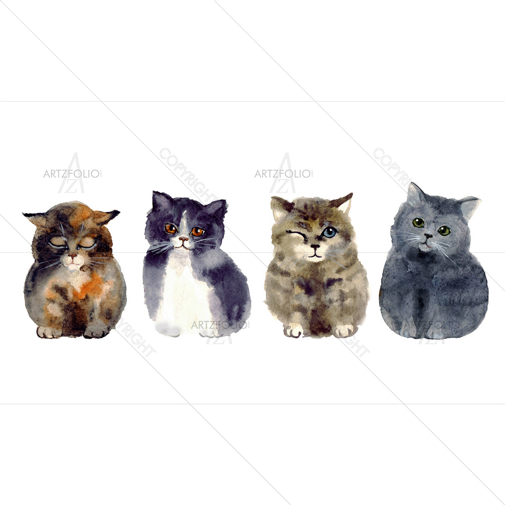 Series of Cats D2 — custom-size art design 5012057